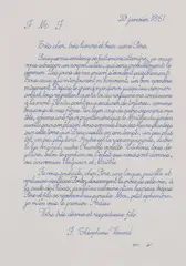 Danh Vō, 2.2.1861, ink on paper