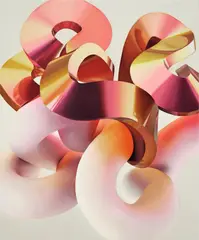Vickie Vainionpää, Rigid and Curved 02, 2023, oil on canvas