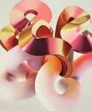 Vickie Vainionpää, Rigid and Curved 02, 2023, oil on canvas