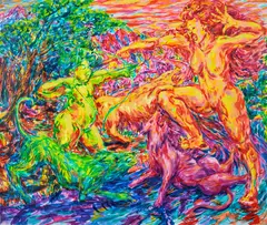 Julia Jo, The Big Game Hunt, 2021, oil on canvas