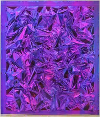 Anselm Reyle, Untitled, 2011, mixed media on canvas, in artist's acrylic box frame