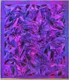 Anselm Reyle, Untitled, 2011, mixed media on canvas, in artist's acrylic box frame