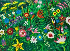 Chong Hak Kim, Landscape of Mt. Seoraksan, 2004, acrylic on canvas