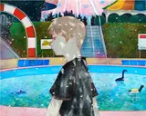 Tatsuhito Horikoshi, Me like a ghost (spring), 2022, acrylic on canvas