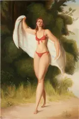 Jansson Stegner, Cedar Lake, 2020, oil on linen