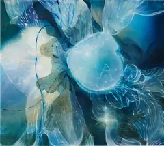 Li Hei Di, Concubine Fell In Deep Sea, 2021, oil on canvas