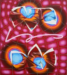 Georadian by Vivien Zhang, 2022, acrylic and oil on canvas, sold Mar 2025