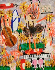 Yirui Jia, Spring Sonata, 2022, acrylic on canvas