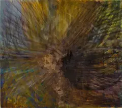 Andrea Marie Breiling, Believer (The Mountains Rise Up Anyway), 2021, spray paint on canvas