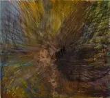 Andrea Marie Breiling, Believer (The Mountains Rise Up Anyway), 2021, spray paint on canvas