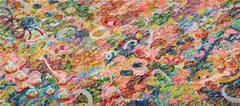 Ayako Rokkaku, Untitled, 2023, acrylic on canvas, triptych