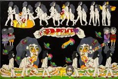 Keiichi Tanaami, Dancing John and Yoko, 2013, acrylic on canvas
