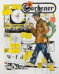 Michael Lau, WORK, 2017, acrylic on canvas