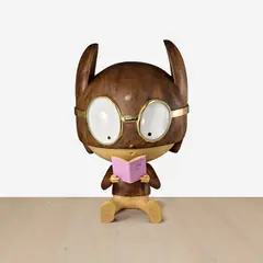 Edgar Plans, Juanin, 2021, wood, walnut, beech, bronze and crystal
