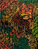 Eko Nugroho, Garden Full of Blooming Democracy #9, 2017, acrylic on canvas