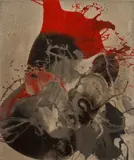 Arin Dwihartanto Sunaryo, Volcanic Ash Series, 2012, resin, volcanic ash and mineral pigment mounted on plexiglass panel
