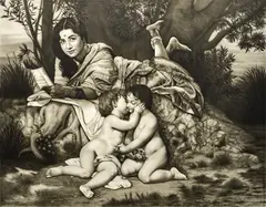 Farhat Ali, A World Unfolded, 2023, Indian permanent ink on Arches paper