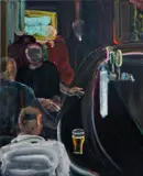 Holly Greenwood, After the game, 2024, oil on canvas