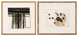 Antony Gormley, Two works: (i) October Daze; (ii) Summum Bonum, 2008, (i) carbon and casein on paper (ii) aniline dye on paper