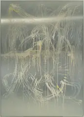Sexual Power (Viagra Painting 1) by Pamela Rosenkranz, 2014, acrylic on aluminum, sold Mar 2025