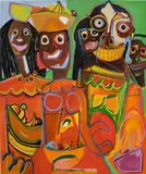 Milo Matthieu, Los Siete Infantes, 2021, oil on linen
