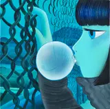 Jang Koal, Tomorrow Will Come, 2021, acrylic on Korean paper mounted on wood panel