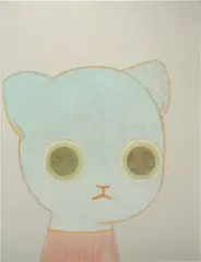 Junseok Kang, Kitty, 2022, acrylic on canvas