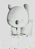 Edgar Plans, Artist, 2018, mixed media on paper