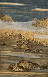Lam Tung Pang, Land Escape No.17, 2013, acrylic, charcoal and scale models on plywood
