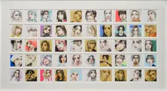 fusengirl, ultimate moment #001, 2022-2023, mixed media on sticky note