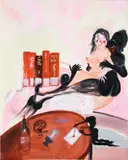 Oh de Laval, If I go to hell at least I will be with all my friends, 2018, acrylic on canvas