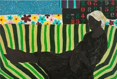 Godwin Champs Namuyimba, Graceful, 2021, oil on canvas