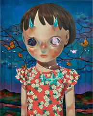 Hikari Shimoda, Whereabouts of God – Nobody #2, 2016, oil on canvas
