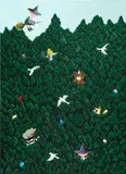 SeHee Byun, Forest #4, 2022, acrylic on canvas