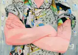 Rebecca Ness, Arms Crossed, 2020, gouache and coloured pencil on paper