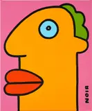 Thierry Noir, I feel fit despite the early hour weighing on my feet, 2020, acrylic on canvas