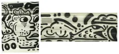 Sam Cox, Two works: (i) Caravan Chaos: Side 4 Panel 14; (ii) Caravan Chaos: Side 4 Panel 15, 2015, spray paint on aluminium panels mounted on plywood