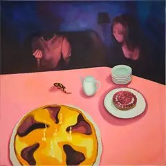 Rose Barberat, Un Contre–Feu, 2019, oil on canvas