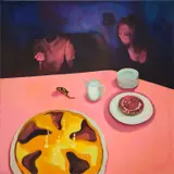 Rose Barberat, Un Contre–Feu, 2019, oil on canvas