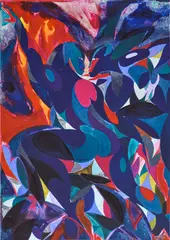 A Flashy Encounter by Tunji Adeniyi-Jones, Giclée print on 300gsm Somerset Velvet mould-made paper, sold Apr 2025