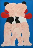 Marco Scarpi, Suiseki, 2022, acrylic and marble dust on canvas