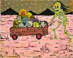 Pow Martinez, The Ultimate Street Food, 2015, oil and acrylic on canvas