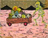 Pow Martinez, The Ultimate Street Food, 2015, oil and acrylic on canvas