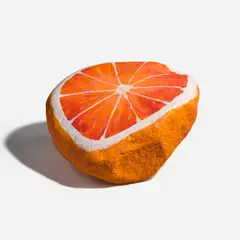 Nicolas Party, Blakam's Stone (Orange), 2016, acrylic on stone