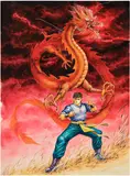 Sheung-Koon Siu Bo, The Blood Dragon's Vital Point, 1993, ink and colour on paper