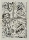 Sheung-Koon Siu Bo, Divine Leg's Battle (comic manuscript page 14), 1978, ink, pencil, pen and correction fluid on paper