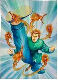 Sheung-Koon Siu Bo, Killing the Dragon Brings Regret, 1992, ink and colour on paper