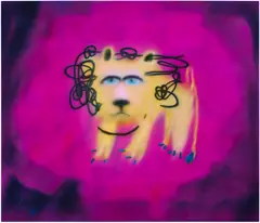 Austin Lee, Lion, 2019, flashe and acrylic on canvas