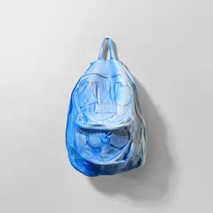Daniel Arsham, Blue Gradient Backpack, 2017, paint on hydrostone