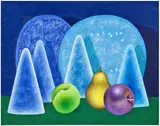 Amanda Baldwin, Triangle Tetrad, 2021, oil and acrylic on canvas